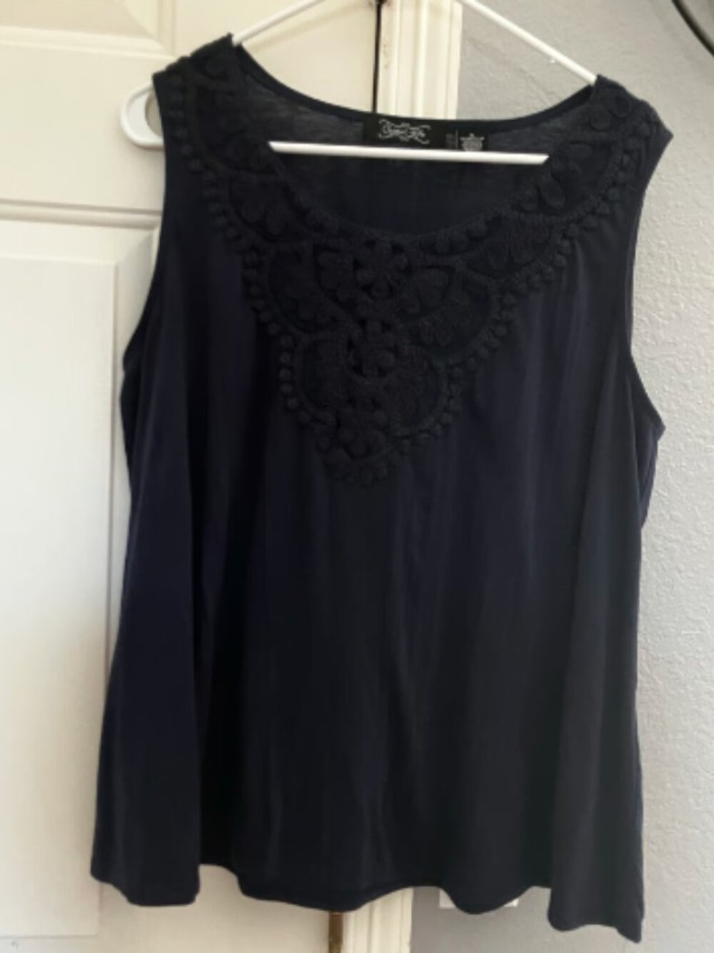 Crystal Kobe Navy Colored Tank size XL